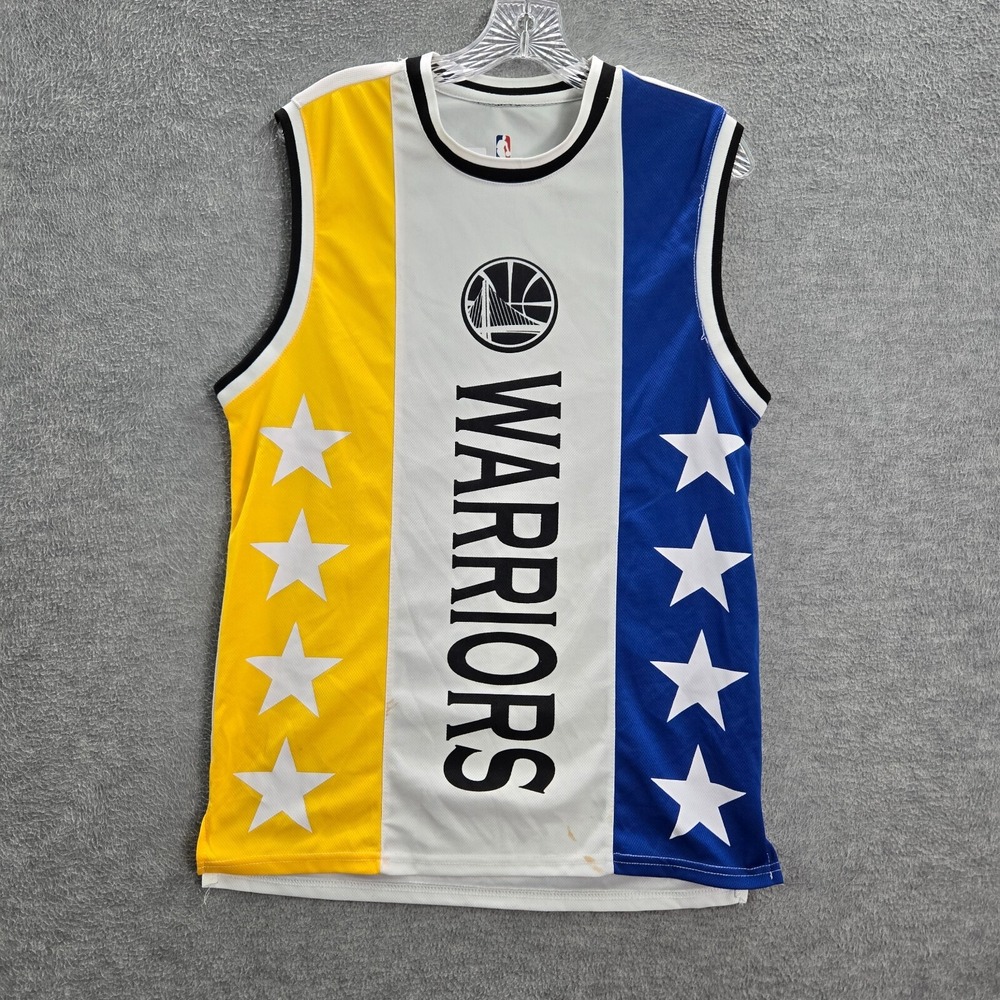 Golden State Warriors Men Jersey Small White Logo UNK Pullover READ